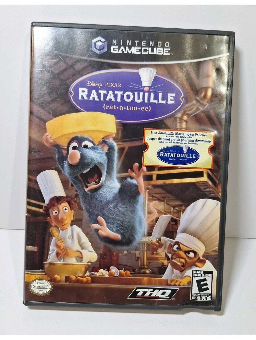 CIB Ratatouille Nintendo GameCube w Movie Ticket Movie Pixar THQ Video Game